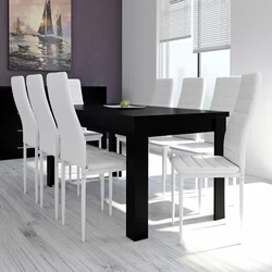 Black Chairs In The Kitchen Photo