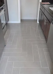 Porcelain Tiles In A Small Kitchen Photo