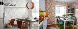 Шпалеры для кухні мыюцца флізялінавыя для маленькай кухні фота