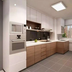Photo kitchen design one line