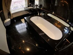 Qara mərmər hamam fotoşəkili