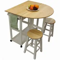 Inexpensive Folding Tables For A Small Kitchen Photo