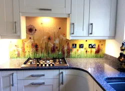 Aprons in the kitchen in the interior pictures