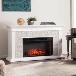 Electric fireplaces for apartments inexpensively for TV photo