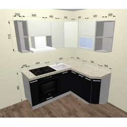 Kitchen design 170 by 170