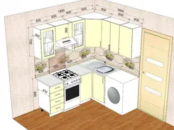 Kitchen design 170 by 170