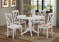 Sets of tables and chairs for the kitchen photo