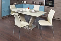 Sets of tables and chairs for the kitchen photo