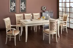 Sets of tables and chairs for the kitchen photo