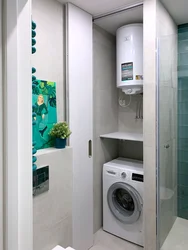 Bathroom Cabinet Design Above The Washing Machine