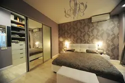 Bedroom design with dressing room 15 sq m