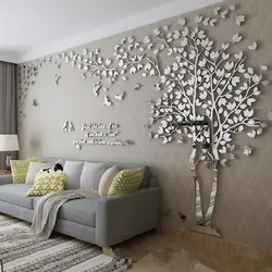 Қонақ бөлмесіндегі бос қабырғаның дизайны фото