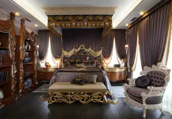 Baroque style in the bedroom interior