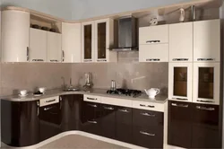 Sutli shokoladli oshxona dizayni
