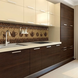 Milk chocolate kitchen design
