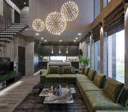 Kitchen living room with second light home design