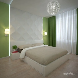 Beige green bedroom photo