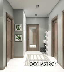 Hallway 8 sq m square design