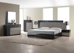 Müasir interyerdə yataq otağı dəsti