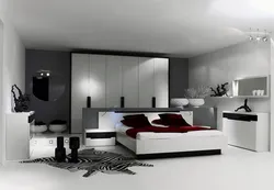 Bedroom set in a modern interior