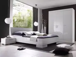 Bedroom set in a modern interior
