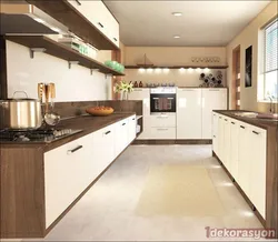 Photo of kitchen beige floor