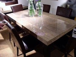 Photo Of Kitchen Tables Made Of Stone