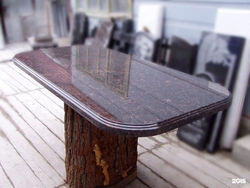 Photo of kitchen tables made of stone