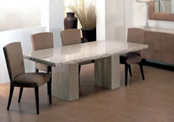 Photo Of Kitchen Tables Made Of Stone