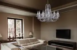 Living Room Interior Wallpaper Chandeliers