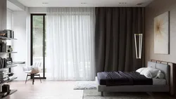 Curtains For The Living Room In A Modern Style Gray Photo