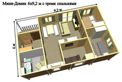 6x6 house with bathroom photo