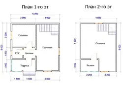 Хонаи 6x6 бо сурати ҳаммом