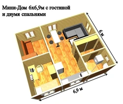 Дома 6х6 с санузлом фото