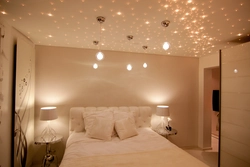 Ceiling In The Bedroom With Lighting Without A Chandelier Photo