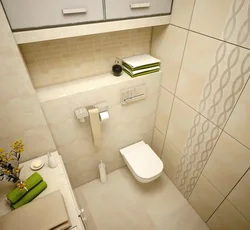 Bath with toilet design without sink