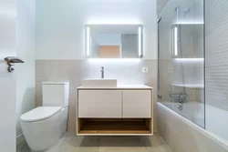 Bath with toilet design without sink