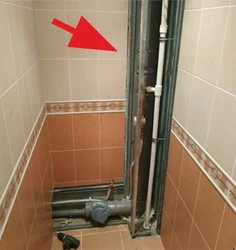 Banyoda boruları plitələr fotoşəkili ilə necə örtmək olar