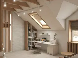 Gable dam yataq otağı ilə çardaq dizaynı