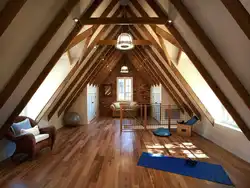 Gable uyingizda yotoq xonasi bilan chodir dizayni