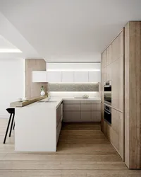 Light kitchen in minimalist style photo