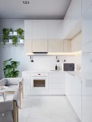 Light kitchen in minimalist style photo