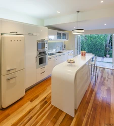 Square Kitchen Design With Island