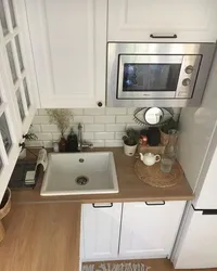 Дизайн Маленькой Кухни С Микроволновкой