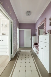 Tile design in a narrow hallway