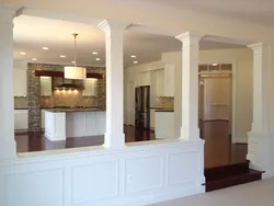 Columns In The Kitchen Interior