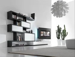 Photos Of Living Rooms With Hanging Shelves
