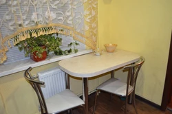 Small kitchen interior table and chairs