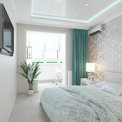 Işıqlı yataq otağının daxili hissəsi 14 kv