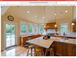 Kitchens in your house with large windows photo